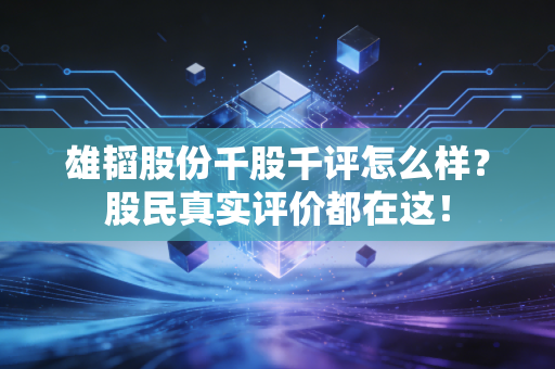 雄韬股份千股千评怎么样？股民真实评价都在这！