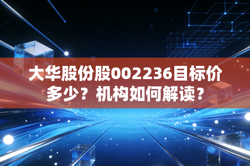 大华股份股002236目标价多少？机构如何解读？