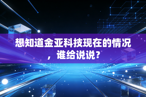 想知道金亚科技现在的情况,谁给说说?