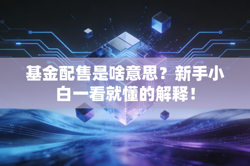 基金配售是啥意思?新手小白一看就懂的解释!