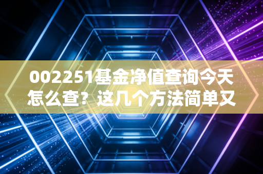 002251基金净值查询今天怎么查？这几个方法简单又快速！