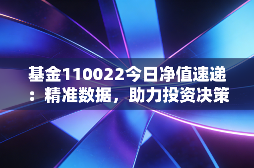 基金110022今日净值速递：精准数据，助力投资决策！