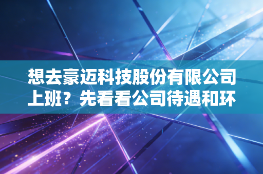 想去豪迈科技股份有限公司上班？先看看公司待遇和环境！