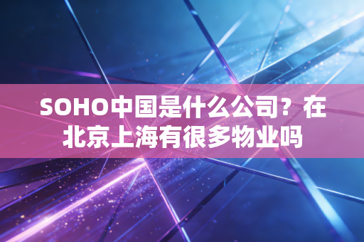 SOHO中国是什么公司？在北京上海有很多物业吗