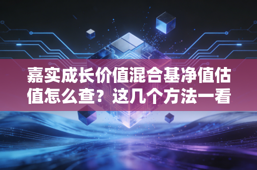 嘉实成长价值混合基净值估值怎么查？这几个方法一看就会！