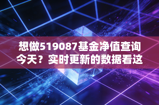 想做519087基金净值查询今天？实时更新的数据看这里！