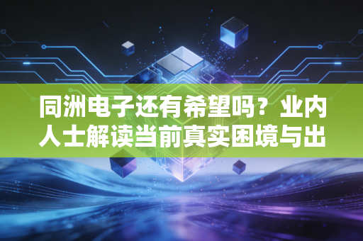 同洲电子还有希望吗？业内人士解读当前真实困境与出路。