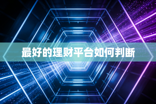 最好的理财平台如何判断