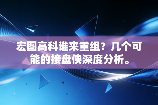 宏图高科谁来重组？几个可能的接盘侠深度分析。