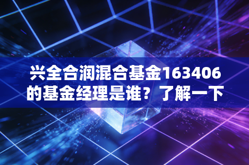 兴全合润混合基金163406的基金经理是谁?了解一下背景很重要!