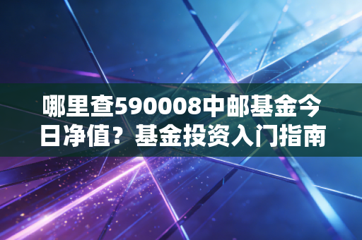 哪里查590008中邮基金今日净值？基金投资入门指南