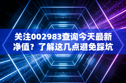 关注002983查询今天最新净值?了解这几点避免踩坑!