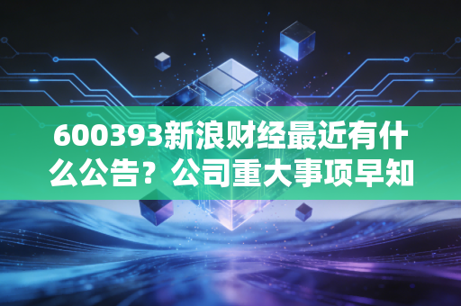 600393新浪财经最近有什么公告？公司重大事项早知道。