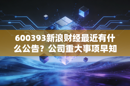 600393新浪财经最近有什么公告？公司重大事项早知道。