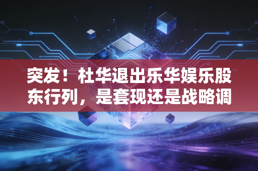 突发!杜华退出乐华娱乐股东行列,是套现还是战略调整?