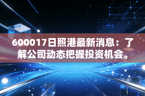 600017日照港最新消息:了解公司动态把握投资机会。