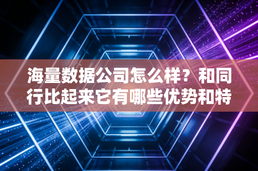 海量数据公司怎么样?和同行比起来它有哪些优势和特点?