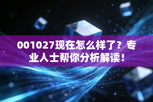 001027现在怎么样了？专业人士帮你分析解读！