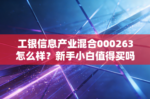 工银信息产业混合000263怎么样？新手小白值得买吗？