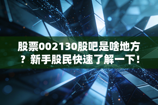 股票002130股吧是啥地方?新手股民快速了解一下!