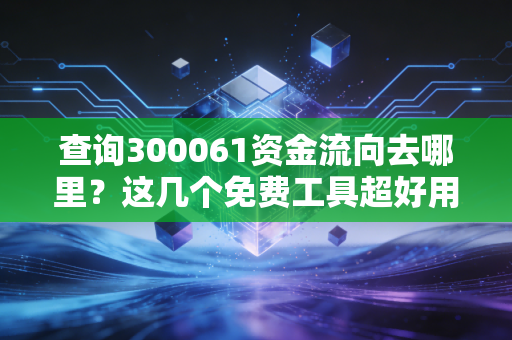 查询300061资金流向去哪里？这几个免费工具超好用。