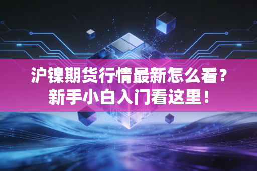 沪镍期货行情最新怎么看？新手小白入门看这里！