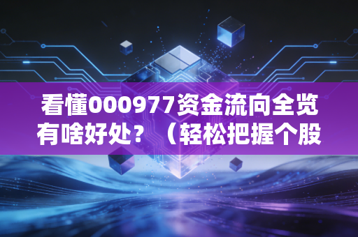 看懂000977资金流向全览有啥好处?(轻松把握个股趋势变化)