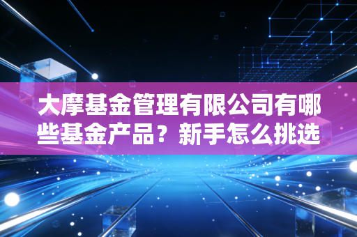 大摩基金管理有限公司有哪些基金产品？新手怎么挑选才合适。