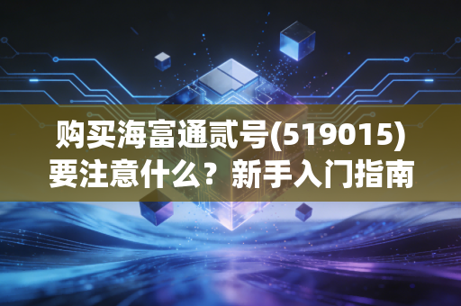 购买海富通贰号(519015)要注意什么?新手入门指南