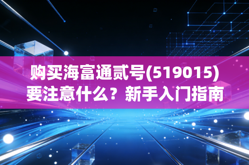 购买海富通贰号(519015)要注意什么?新手入门指南