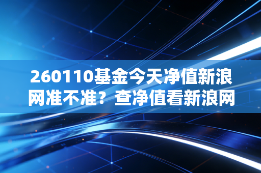 260110基金今天净值新浪网准不准？查净值看新浪网就对了！