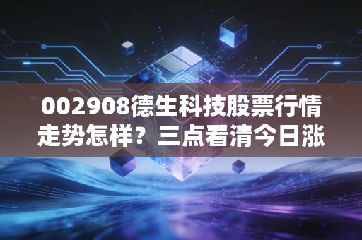 002908德生科技股票行情走势怎样？三点看清今日涨跌关键