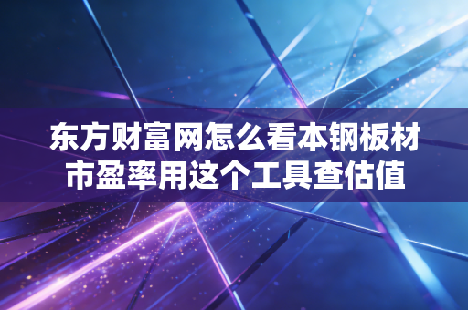 东方财富网怎么看本钢板材市盈率用这个工具查估值
