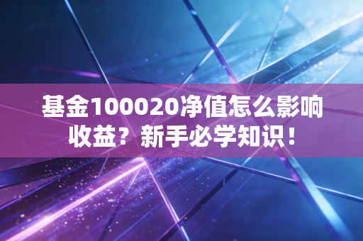 基金100020净值怎么影响收益？新手必学知识！