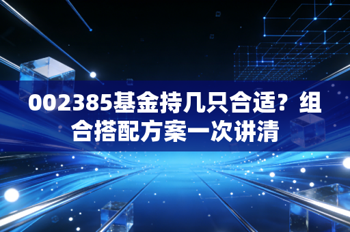 002385基金持几只合适?组合搭配方案一次讲清