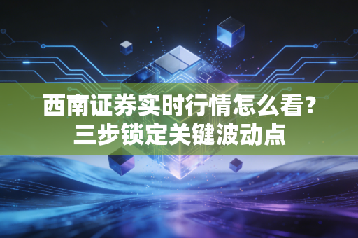 西南证券实时行情怎么看？三步锁定关键波动点