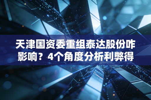 天津国资委重组泰达股份咋影响？4个角度分析利弊得失！