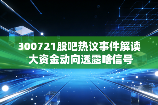 300721股吧热议事件解读 大资金动向透露啥信号