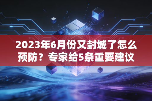 2023年6月份又封城了怎么预防？专家给5条重要建议参考！