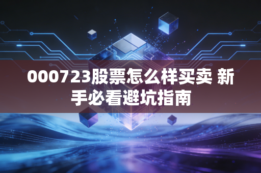 000723股票怎么样买卖 新手必看避坑指南