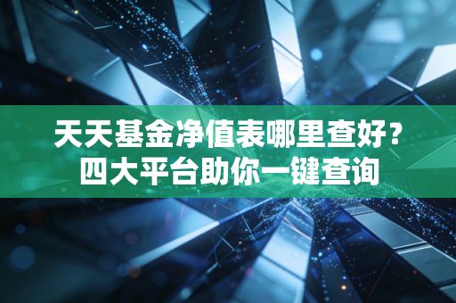 天天基金净值表哪里查好？四大平台助你一键查询