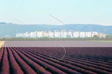 600860股票,70兆帕储气罐哪里产