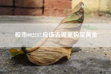 股市002237,应该去哪里购买黄金