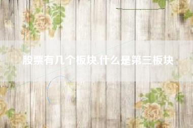 股票有几个板块,什么是第三板块
