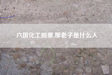 六国化工股票,那老子是什么人