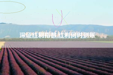深证红利指数,红利何时到账