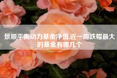 景顺平衡动力基金净值,近一周跌幅最大的基金有哪几个