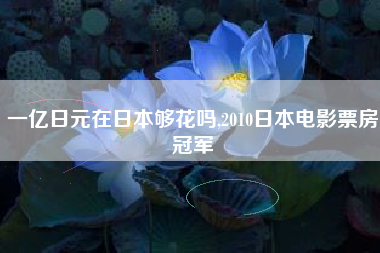 一亿日元在日本够花吗,2010日本电影票房冠军