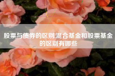 股票与债券的区别,混合基金和股票基金的区别有哪些
