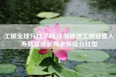 工银全球分红了吗,详细描述工银安盛人寿财富成长两全保险分红型